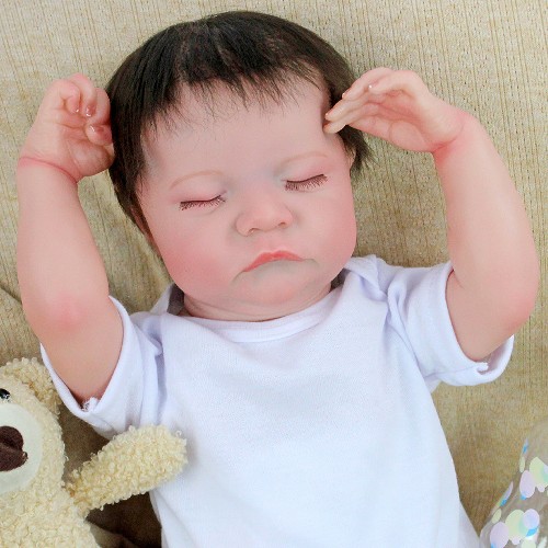 17inch Reborn Baby Soft Body Levi仿真婴儿重生娃娃跨境货源